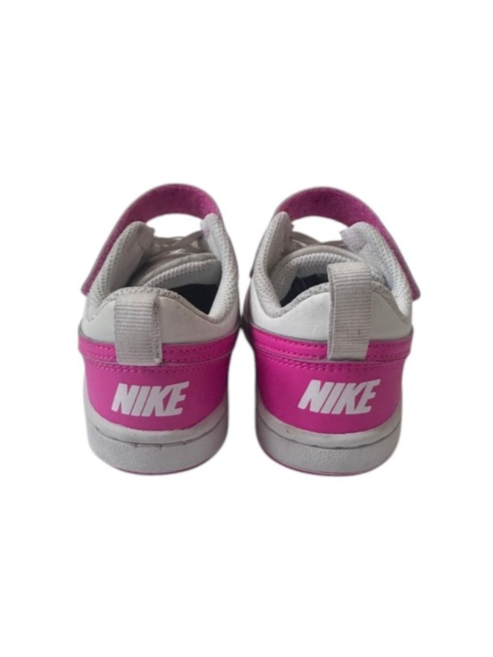 Nike Court Borough Low Sneakers Hot Pink White Girls Size 11C - Picture 5 of 5
